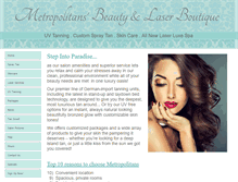Tablet Screenshot of metrotans.com